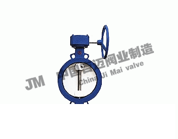D371X~D371J蝸輪對夾式軟密封蝶閥